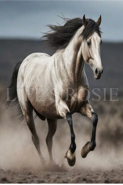 WHITE STALLION - LIFE'S ROSIE DECOUPAGE PAPERS