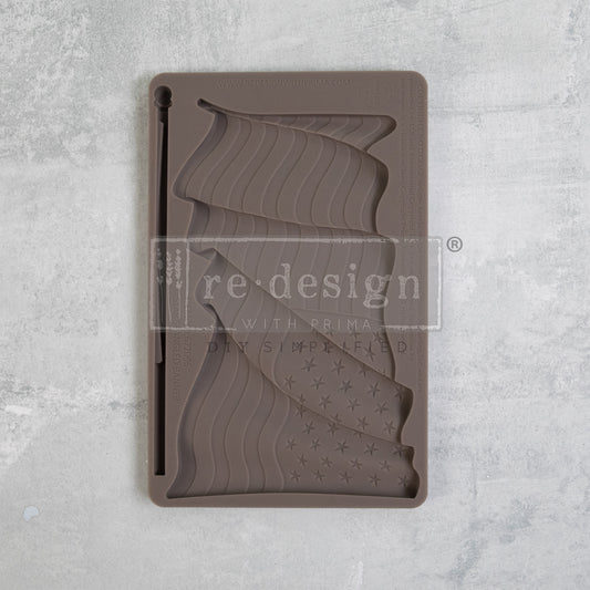 STAR SPANGLED BANNER  - DECOR MOULDS® - 1 PC, 5″X8″X8MM