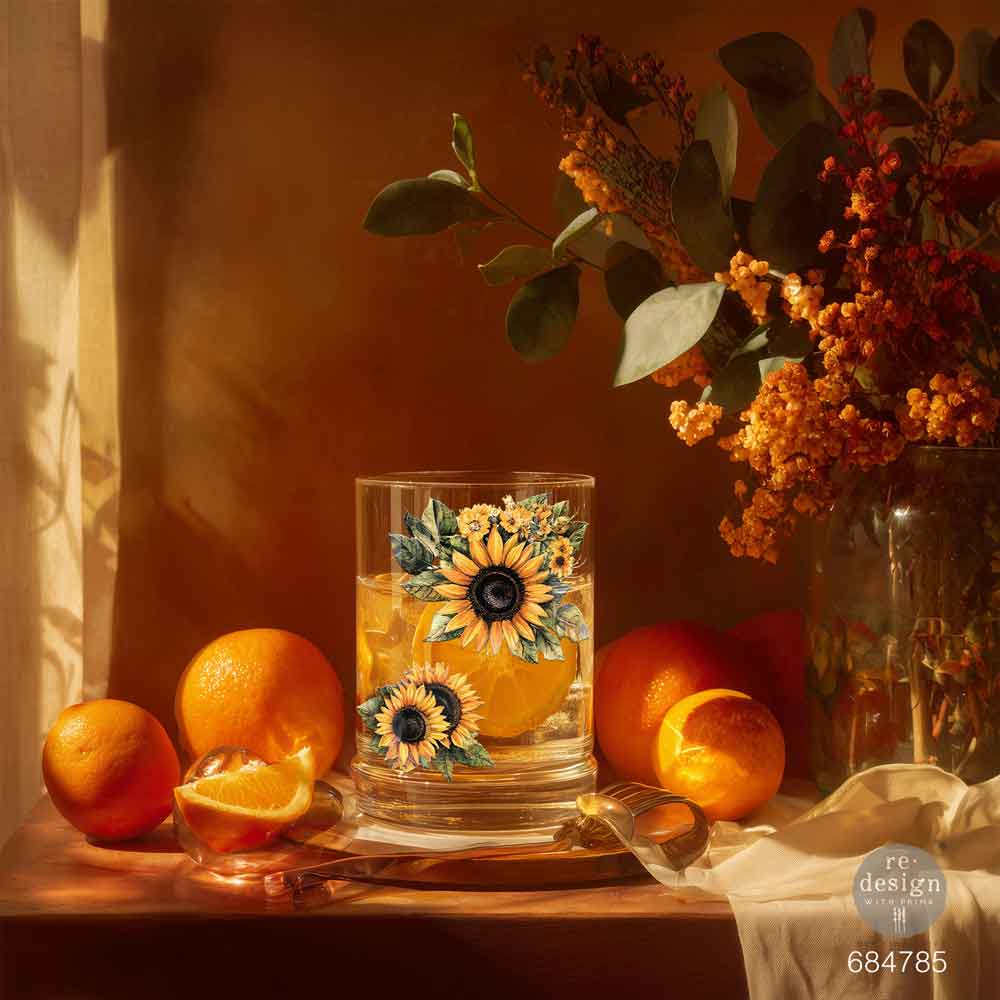 SUN-DRENCHED  HARVEST -  Luxe Transfers® – 2 sheets, 3.25″x11.5″
