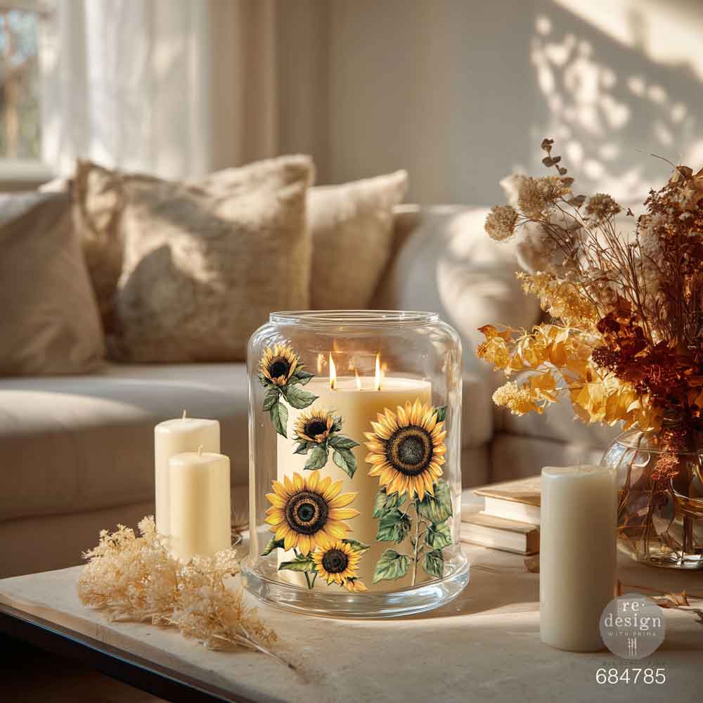 SUN-DRENCHED  HARVEST -  Luxe Transfers® – 2 sheets, 3.25″x11.5″