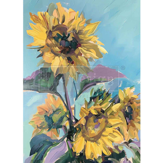 SUNSHINE EMBRACE - REDESIGN WITH PRIMA - A1 DECOUPAGE FIBER PAPER