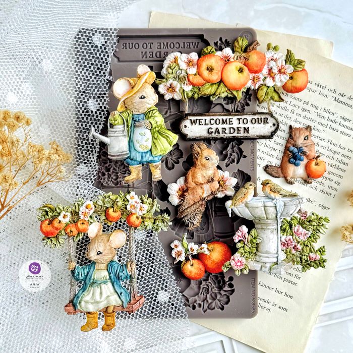 SWEET GARDEN  – 1 pc, 5″x8″x8mm - Homegrown Collection Decor Moulds®