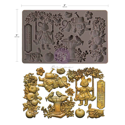 SWEET GARDEN – 1 pc, 5″x8″x8mm - Homegrown Collection Decor Moulds®