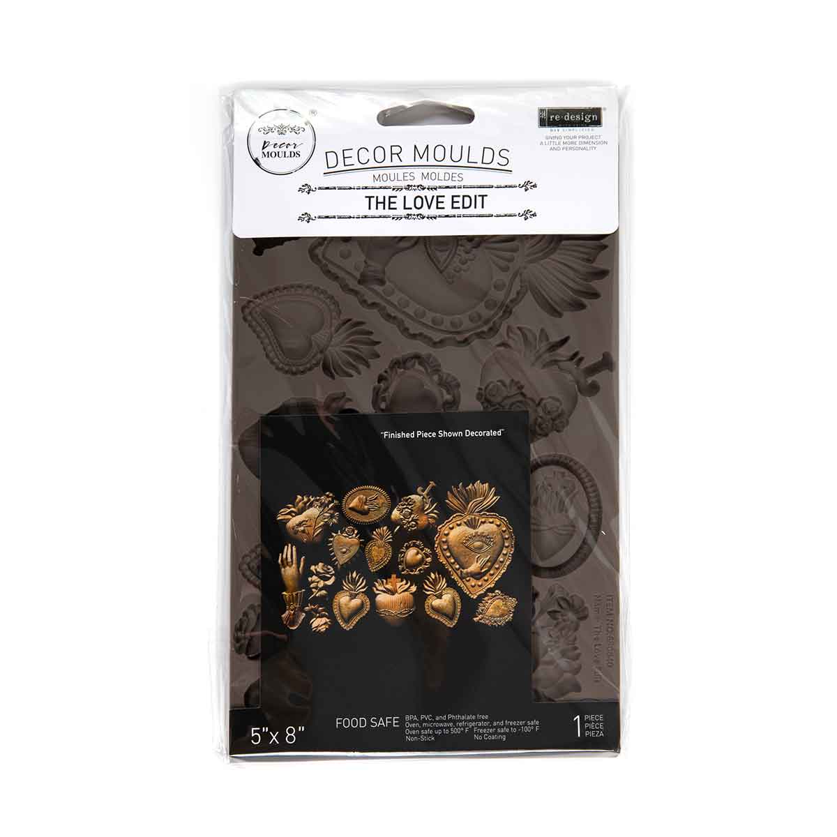 The Love Edit – 1 pc, 5″x8″x8mm - Decor Moulds®