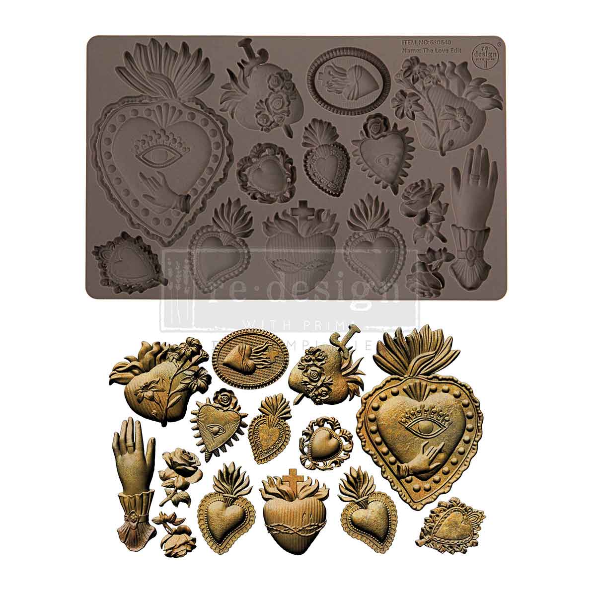 The Love Edit – 1 pc, 5″x8″x8mm - Decor Moulds®