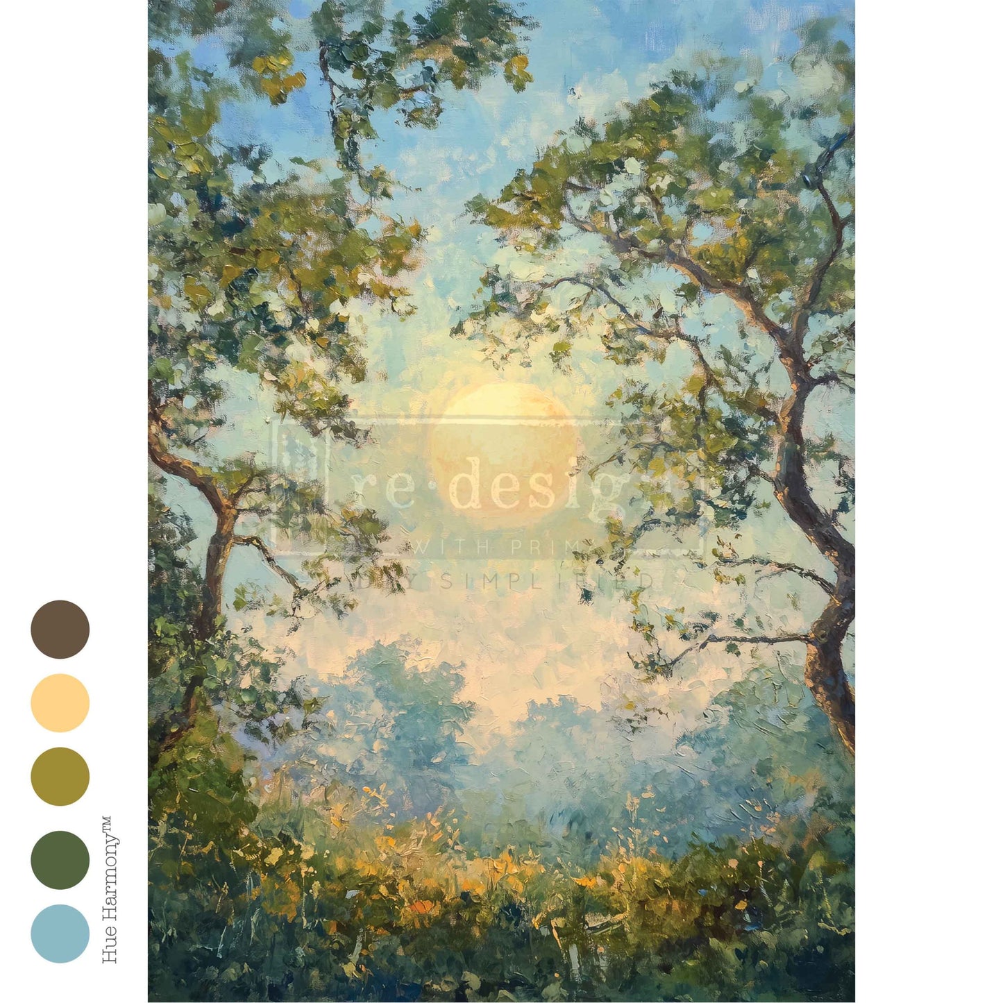 TIMELESS CANOPY - A3 Decoupage Fiber – 1 sheet, 11.7″x16.5″