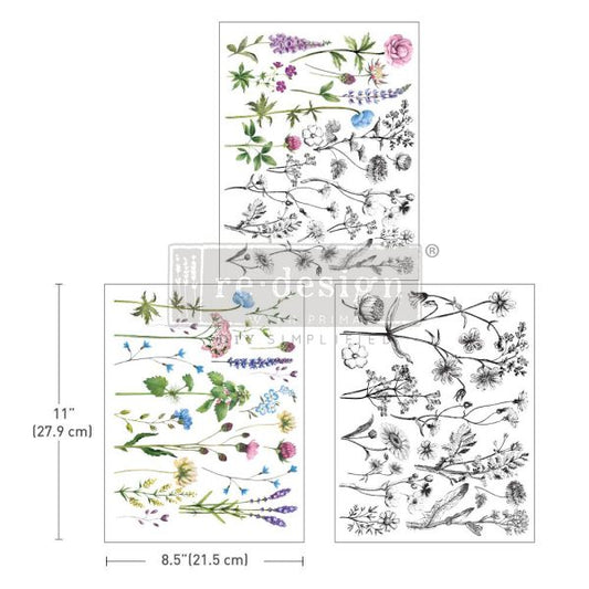 TINY FLOWERS - MIDDY TRANSFER - REDESIGN WITH PRIMA