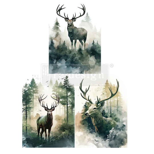 VAPOR & VELVET - 3 Decoupage Fiber Pack  – 3 sheets, 11.7″x16.5″