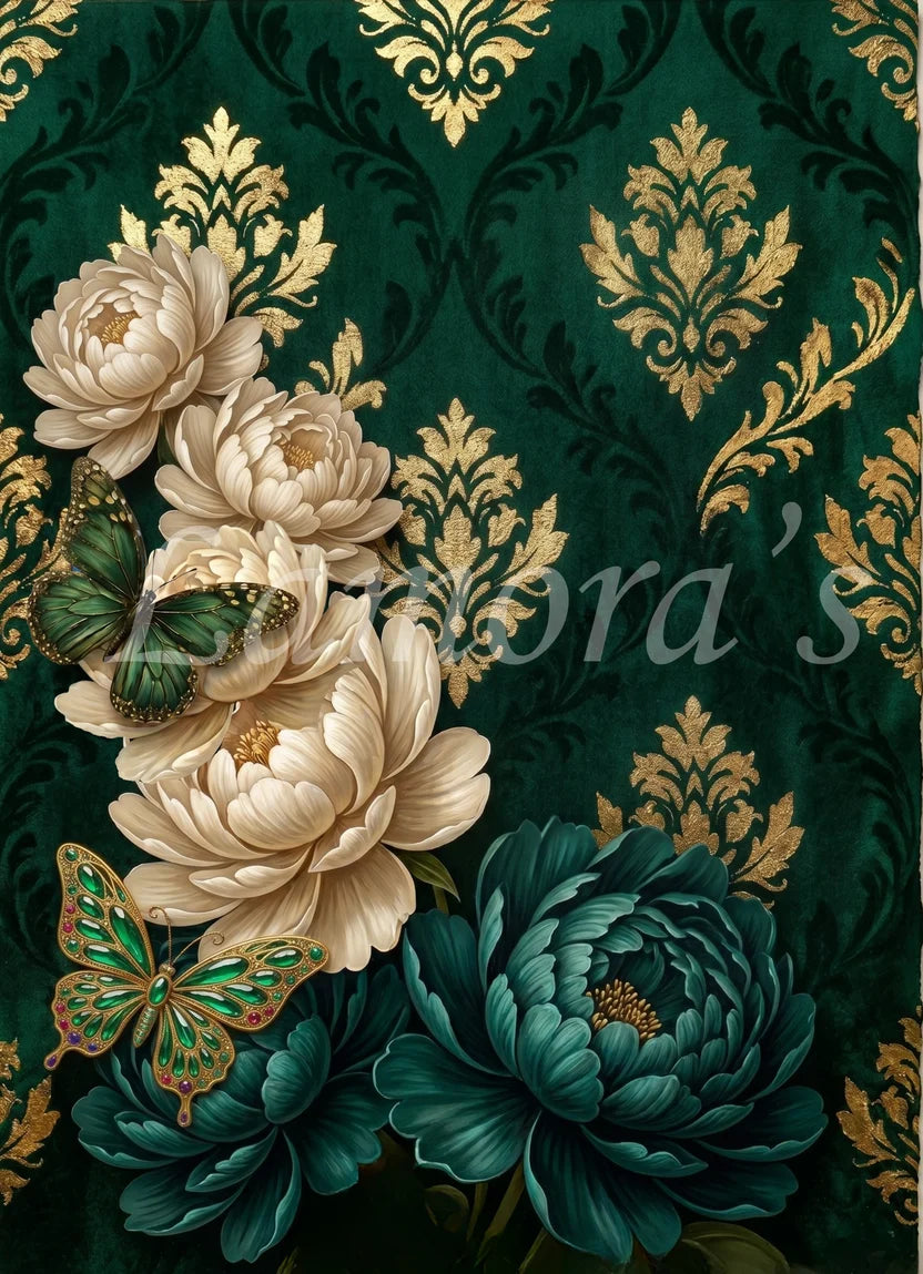 VEILED GARDEN - LAMORA'S Decoupage Tissue - 18lb - 21 " by 29"