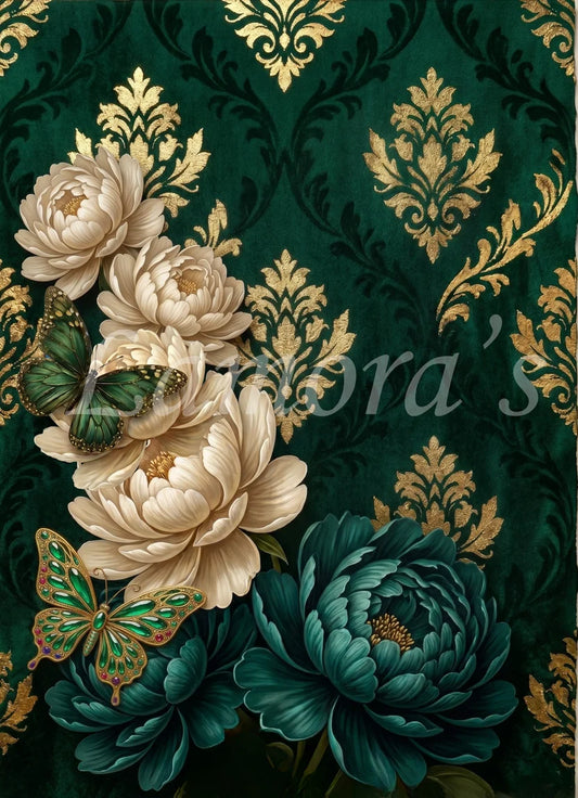 VEILED GARDEN - LAMORA'S Decoupage Tissue - 18lb - 21 " by 29"