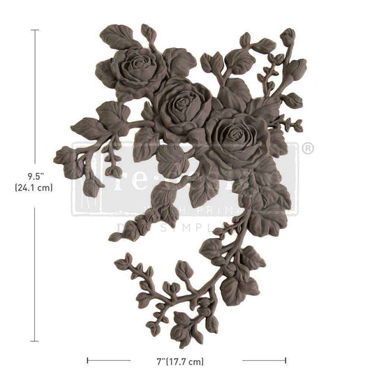 VELVET CASCADE RIGHT – DECOR  POLY  - 9.5″x7″x0.5″ (24.1cmx17.8cmx1.3cm)