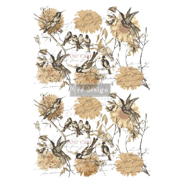 VINTAGE RUSTIC - REDESIGN DECOR TRANSFERS® - TOTAL SHEET SIZE 24″X35″, CUT INTO 3 SHEETS