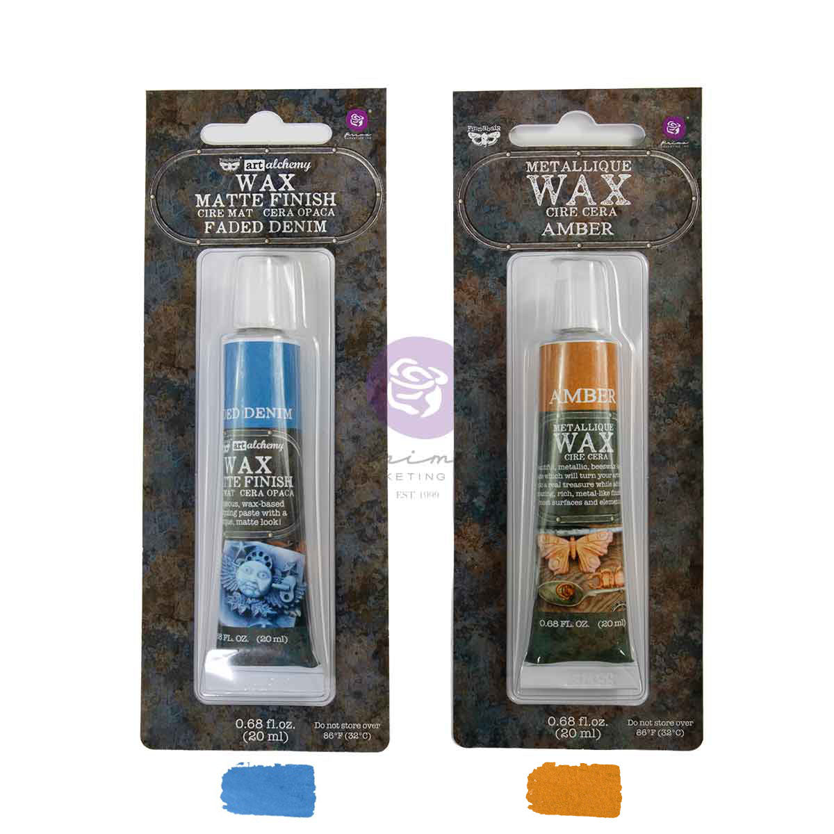 FINNABAIR LIMITD EDITION METALLIQUE + maqtte wax set - visions - 2 tubes x .068 oz
