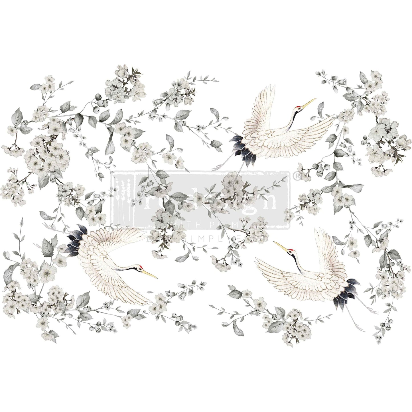 SILVER WINGS - DECOR TRANSFERS - TOTAL SHEET 24" BY 35" - CUT INTO 4 SHEETS