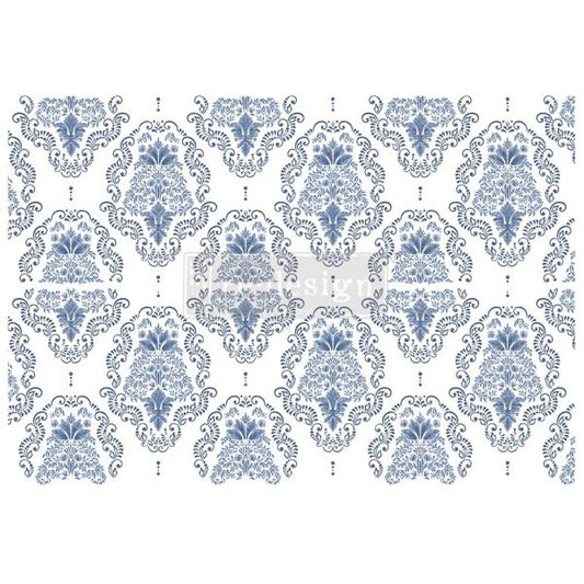 DANA DAMASK - DECOR TRANSFERS - 24" X 35" , CUT INTO 2 PIECES