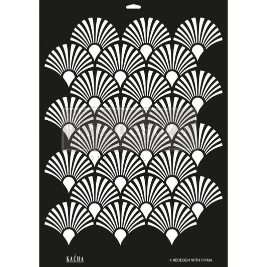 DECO PEACOCK - REDESIGN WITH PRIMA DECOR STENCIL KACHA