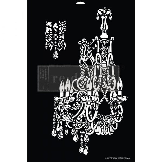 EMPIRE CHANDELIER - REDESIGN WITH PRIMA DECOR STENCIL