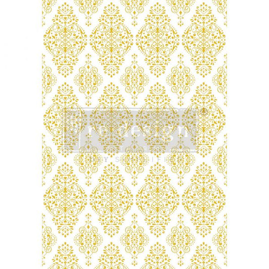 GOLDEN DAMASK - KACHA REDESIGN WITH PRIMA DECOR TRANSFER