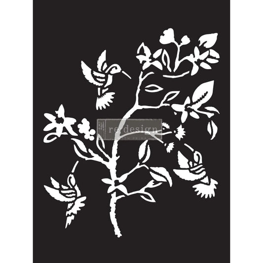 HUMMINGBIRD STENCIL - REDESIGN DECOR STENCIL