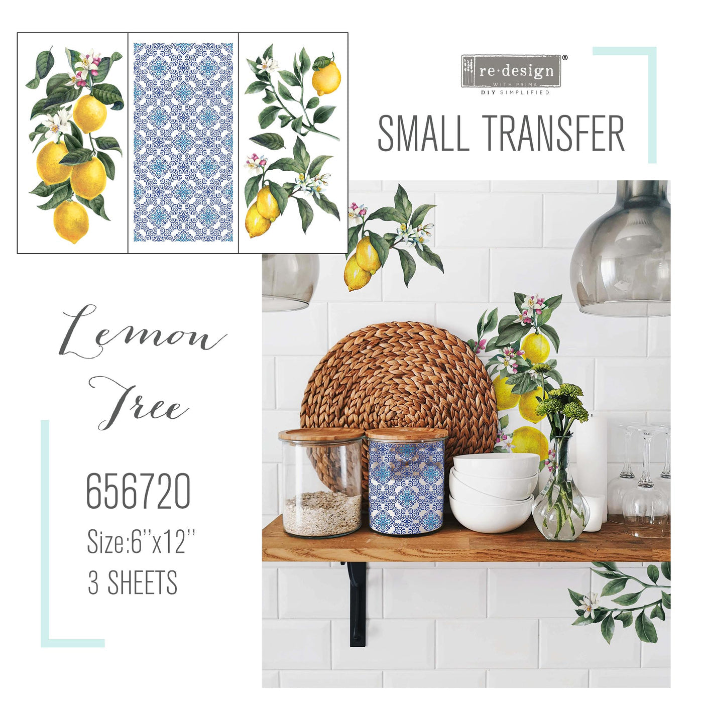 LEMON TREE - SMALL TRANSFER - REDESIGN DECOR TRANSFER