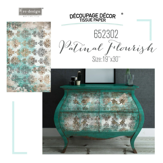 PATINA FLOURISH - REDESIGN DECOUPAGE DÉCOR TISSUE PAPER