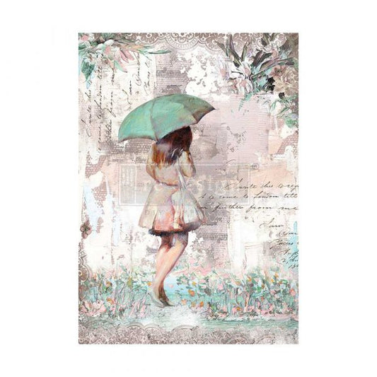 RAINY AFTERNOON - A1 DECOUPAGE FIBER - REDESIGN WITH PRIMA