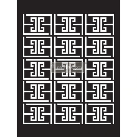 SOMETHING GEOMETRIC - REDESIGN DECOR STENCIL