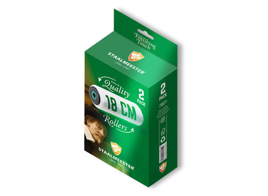 Staalmeester Premium Quality Rollers - 18cm (9mm NAP) Roller 2-Pack