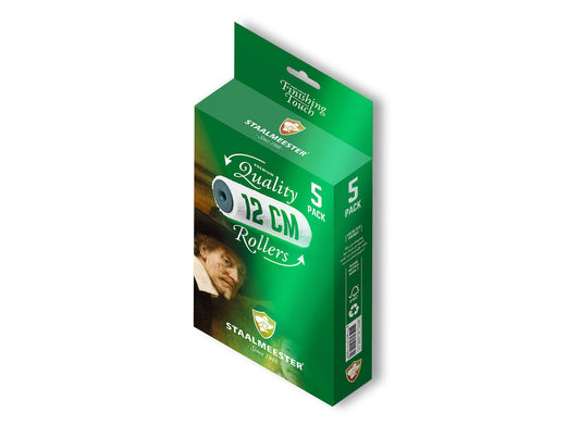 Staalmeester Premium Quality Rollers - 12cm (5mm NAP) Roller 5-Pack