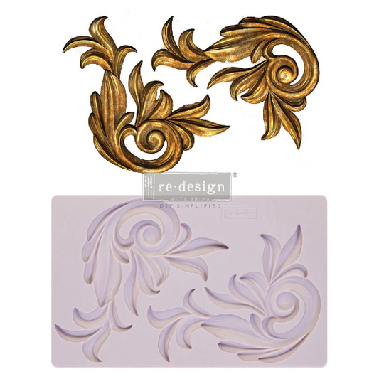 ANTIQUE SCROLLS – 8″X5″, 8MM THICKNESS - REDESIGN DECOR MOULD