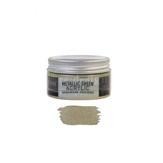 BRUSHED CHAMPAGNE  - REDESIGN ACRYLIC PAINT METALLIC SHEEN