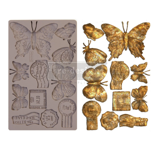 BUTTERFLY IN FLIGHT – 5″ X 8″, 8MM THICKNESS - REDESIGN DÉCOR MOULDS®