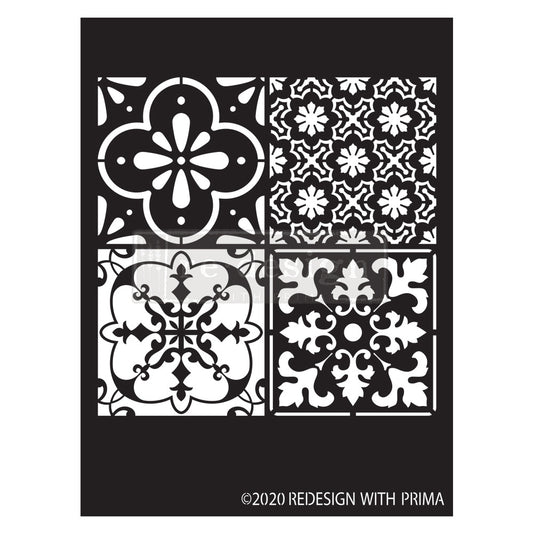 COASTAL TILE - REDESIGN WITH PRIMA STENCIL