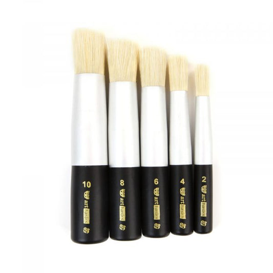 DABBING BRUSH SET 5 PCS - SIZES 5.25″X0.875″, 5.25″X0.75″, 4.75″X0.75″, 4.75″X0.5″, 4.25″X0.375