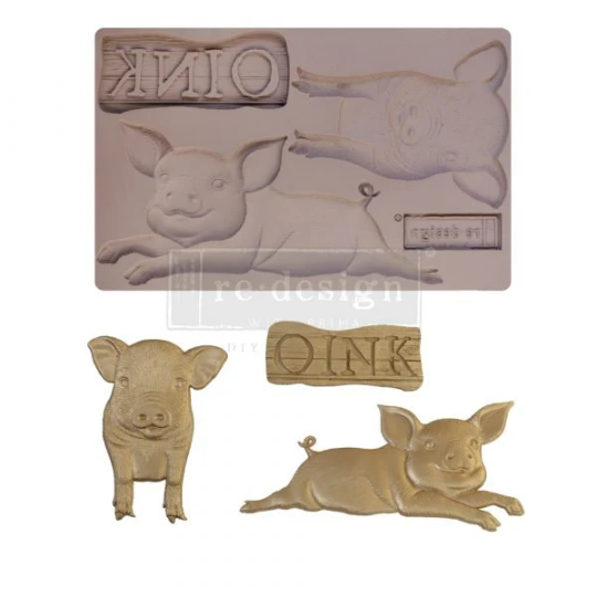 FARM FRIENDS – 1 PC, 5″X8″, 8MM THICKNESS - REDESIGN DECOR MOULDS®