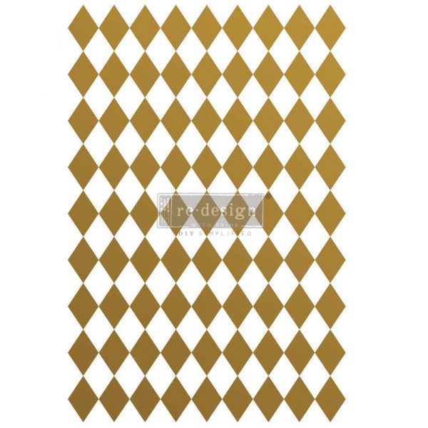 GOLD HARLEQUIN -  DECOR TRANSFERS® - REDESIGN WITH PRIMA