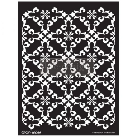 GOTHIC TRELLIS STENCIL - REDESIGN WITH PRIMA