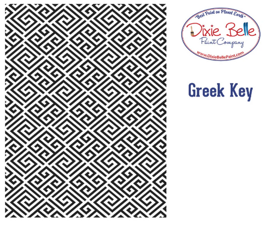 GREEK KEY STENCIL - BELLES AND WHISTLES