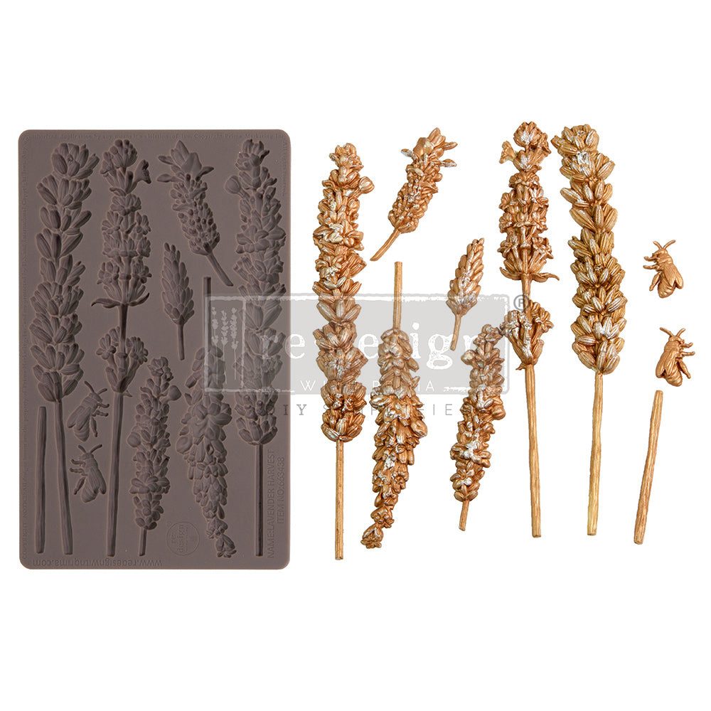LAVENDER HARVEST - DECOR MOULDS -  5" by 8 " - REDESIGN WITH PRIMA