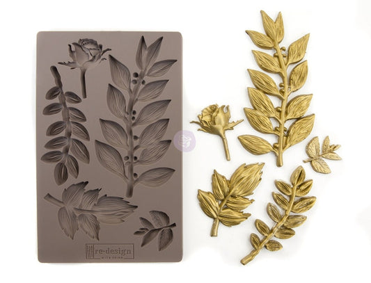 LEAFY BLOSSOMS - 5″X8″ - REDESIGN DÉCOR MOULDS®