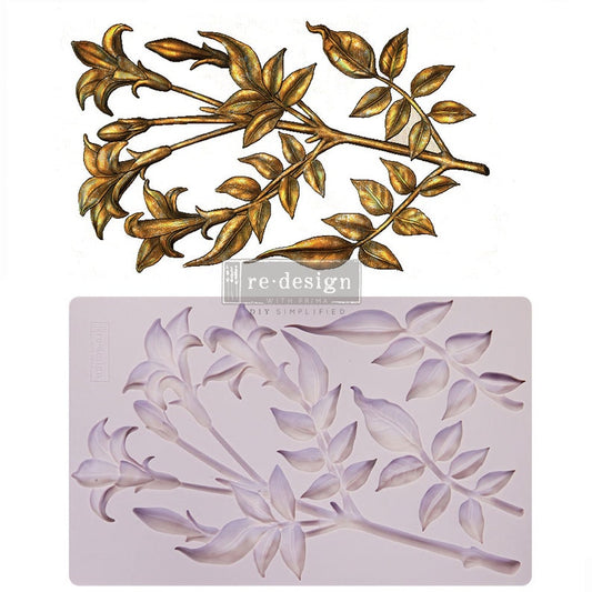 LILY FLOWERS – 8″X5″, 8MM THICKNESS - REDESIGN DECOR MOULDS®