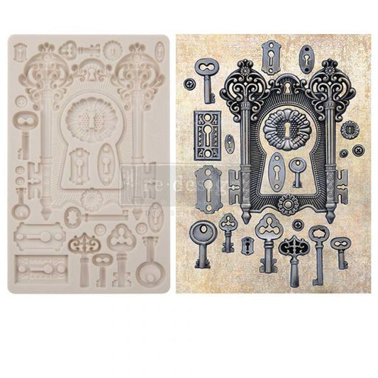 LOCKS AND KEYS  - FINNABAIR MOULDS - 5″ X 8″ X 8MM
