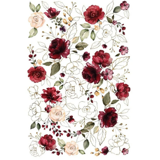 MIDNIGHT FLORAL - DECOR TRANSFER - REDESIGN WITH PRIMA