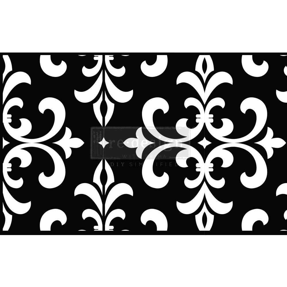 MODERN DAMASK -   STICK & STYLE STENCIL