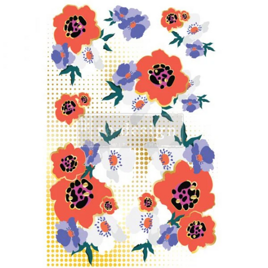 MODERNIST FLORAL - CeCe  -  DECOR TRANSFER - REDESIGN WITH PRIMA