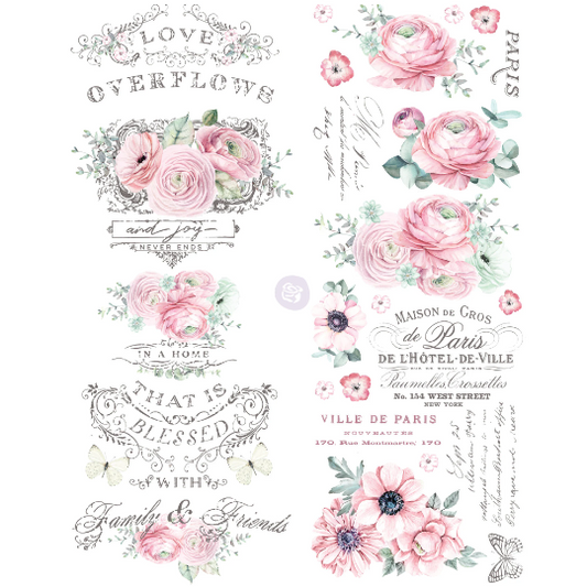 OVERFLOWING LOVE - DECOR TRANSFER - REDESIGN WITH PRIMA