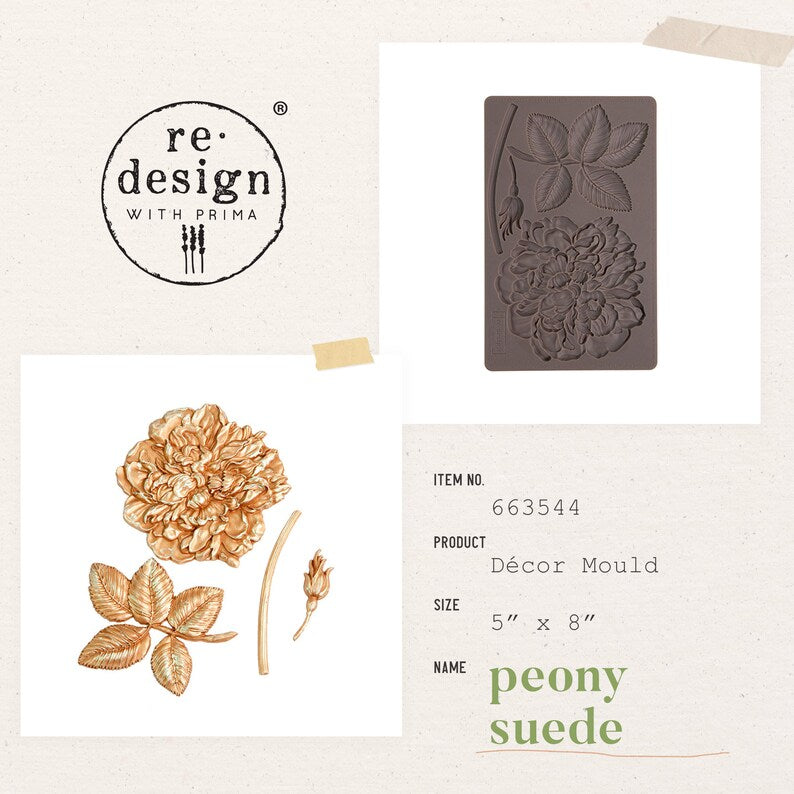 PEONY SUEDE DECOR MOULD - REDESIGN WITH PRIMA