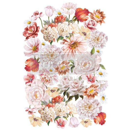 PRETTY IN PEACH - DECOR TRANSFER - REDESIGN WITH PRIMA