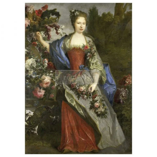 ROYAL GARDEN - REDESIGN A1 DECOUPAGE RICE PAPER (MULBERRY TISSUE PAPER)