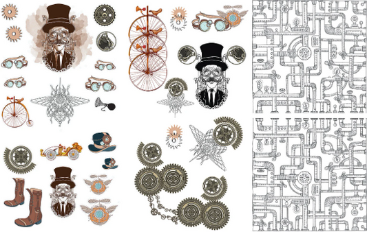 STEAMPUNK TRANSFER - BELLES AND WHISTLES